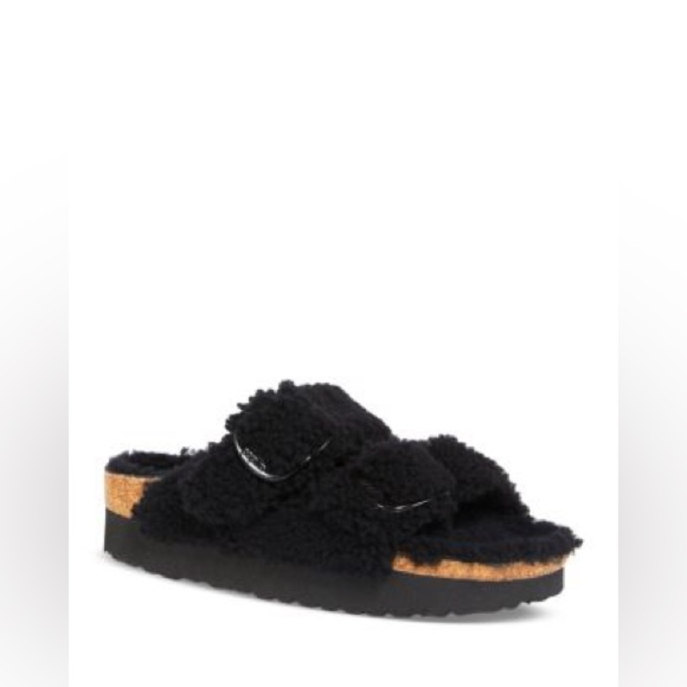 Birkenstock Papillio Arizona Shearling Slide Sandals Size EU 40